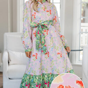 Kind of Perfect Pink Floral Midi Dress